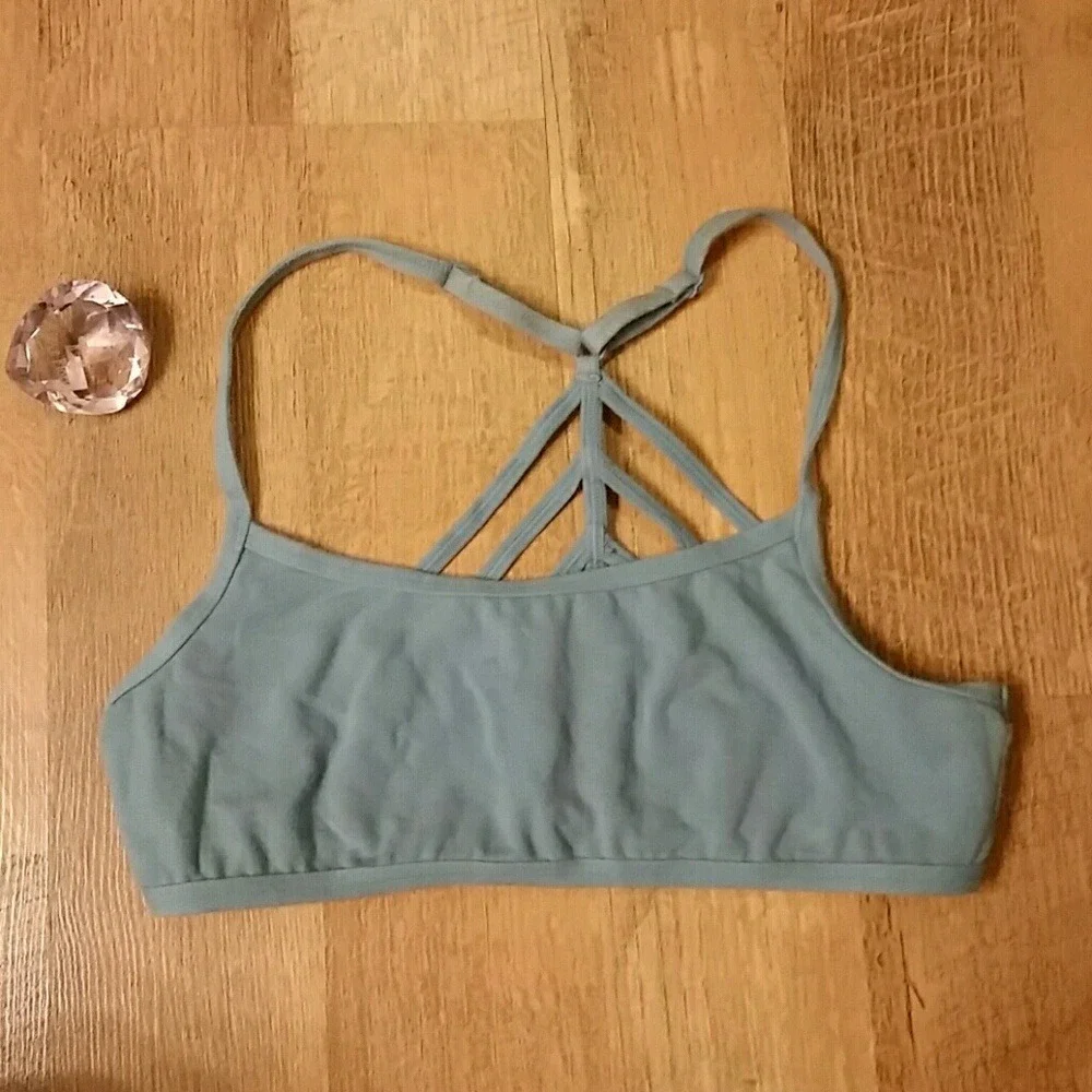 Victoria's Secret PINK Womans Soft Sage Bralette Size XS‎
